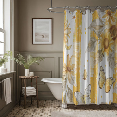 Sun Blooms - Rideau de douche Premium