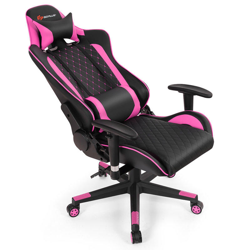 Fauteuil Goplus, Noir / rose