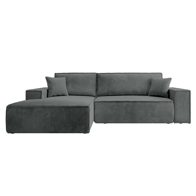 Chadman Sofa & Chaise, Left Hand Facing, Grey