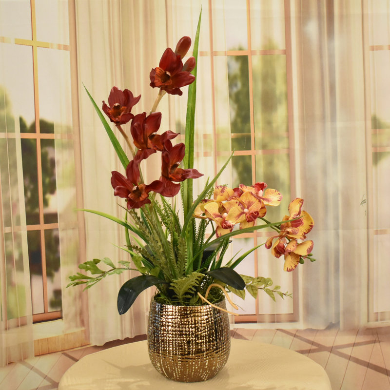 26 " Faux Silk Orchid Arrangement