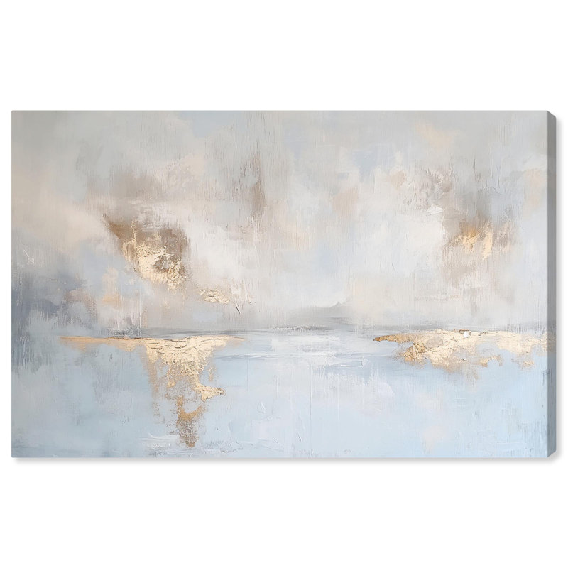 «Erosion Canvas Coastal Abstracts» par Art Remedy, H 36 po x l 54 po x P 1,5 po, Toile tendue