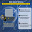 22.5'' H x 12.6'' W Silver Metal Gate Opener