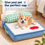 Lit pour animal de compagnie avec oreiller - Repose-pieds doux et moelleux
