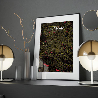 Durham City Map, impression
