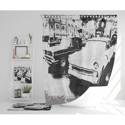 Nayli Polyester Shower Curtain Set