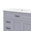 Meuble-lavabo de 36 pouces avec lavabo et tiroirs dans l'armoire-56696493
