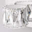 Applique murale 41 po à 6 lumières DEL en cristal 41 po - Élégant luminaire de salle de bain chromé avec abat-jour en cristal transparent pour salle de bain, chambre à coucher ou couloir