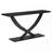 Rustic Console Table with Cross-Leg Design-658365218