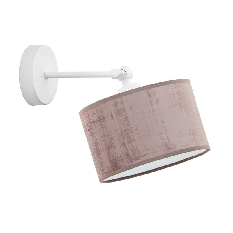 Marshallberg Armed Sconce, White, Pink
