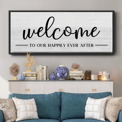 Welcome Ever After - toile encadrée