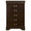 Commode de chambre à 5 tiroirs Janson Cappuccino