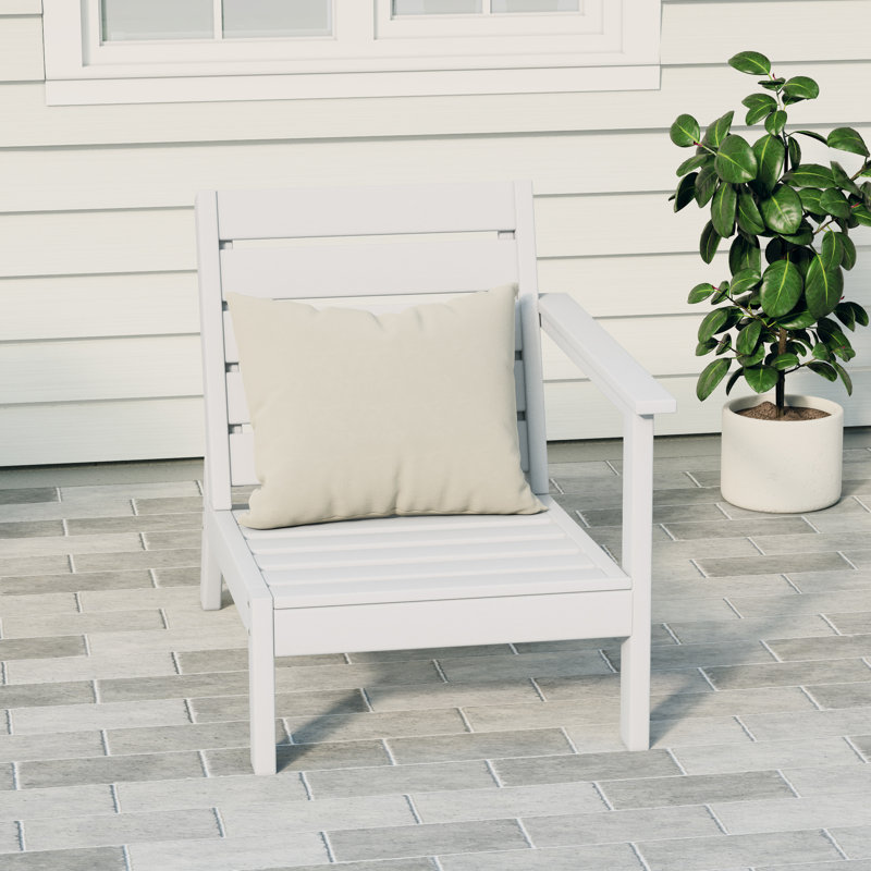Deep Seating Right Arm Chair, White