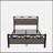 Full Size Bed Frame,Easy Assembly, Brown
