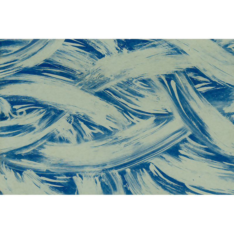 Textures In Blue I - Painting on Canvas, 61 cm H x 91 cm W, Wrapped Canvas