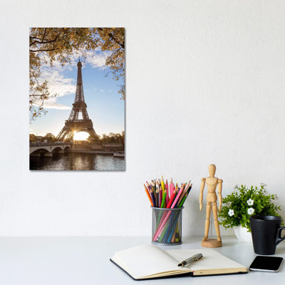 Autumn in Paris 1 Piece Wrapped Canvas Wall Art