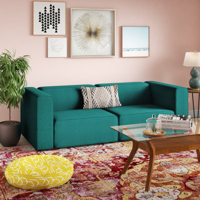 Mingle 2 Piece Upholstered Fabric Sectional Sofa Set by Modway by Modway