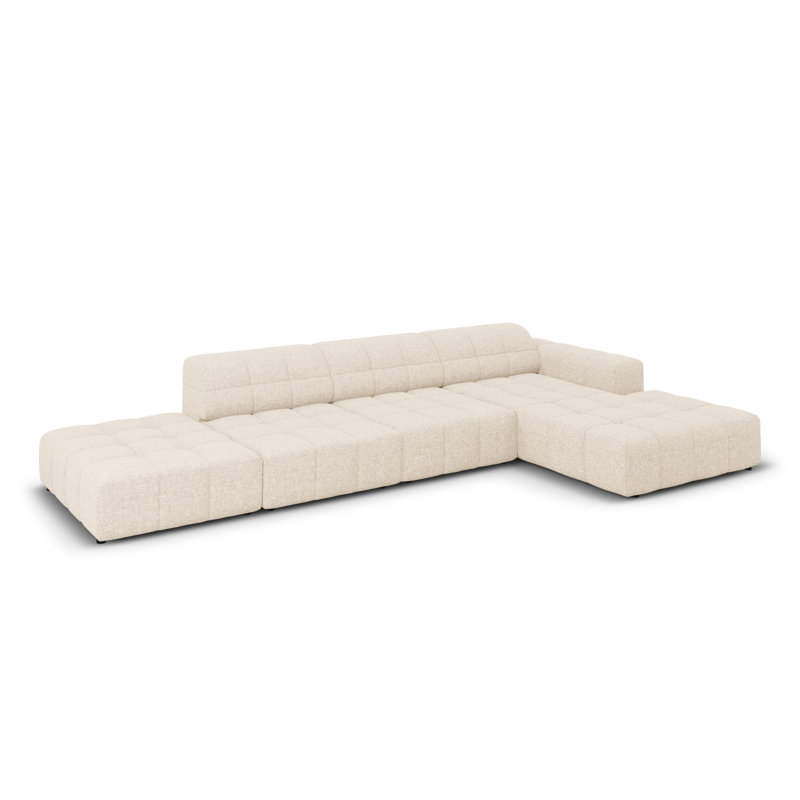 Chicago 5 Seater Corner Sofa, Right Hand Facing, Light Beige