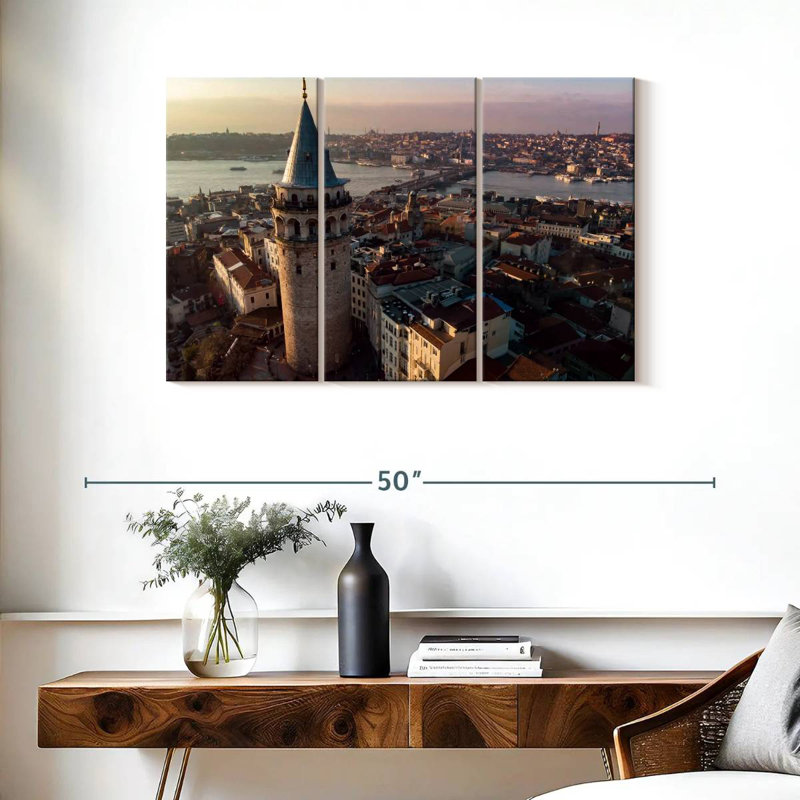 Paysage urbain Turquie, H 24 po x l 38 po