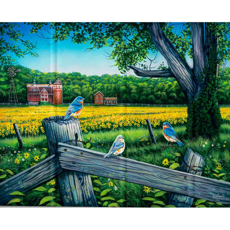 Décoration murale valley tournesol, H 18 po x l 24 po x P 1 po