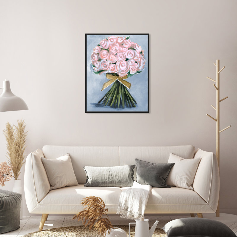 «Floral and Botanical Wonderful Spring Bouquet Florals», reproduction d'art sur toile, H 30 po x l 20 po x P 1,5 po