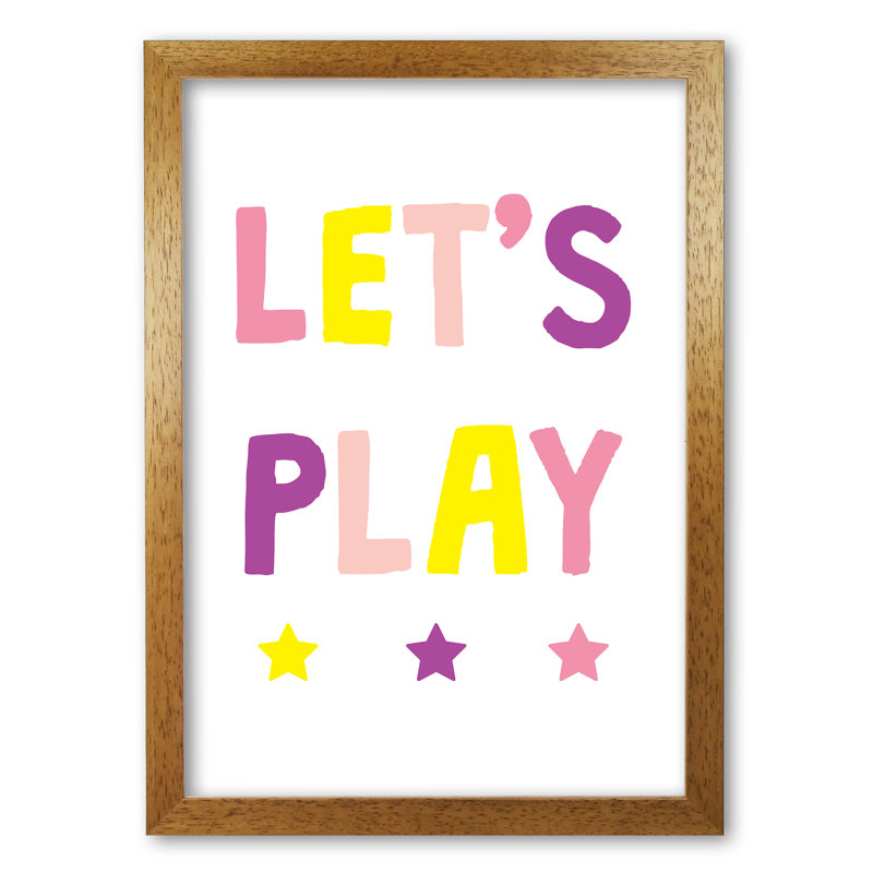 Let's Play - Print, No Frame, 85 cm H x 60 cm W x 1 cm D