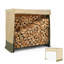Housse de support de bois de chauffage robuste avec fermeture à glissière et évent Aoodor-123186066