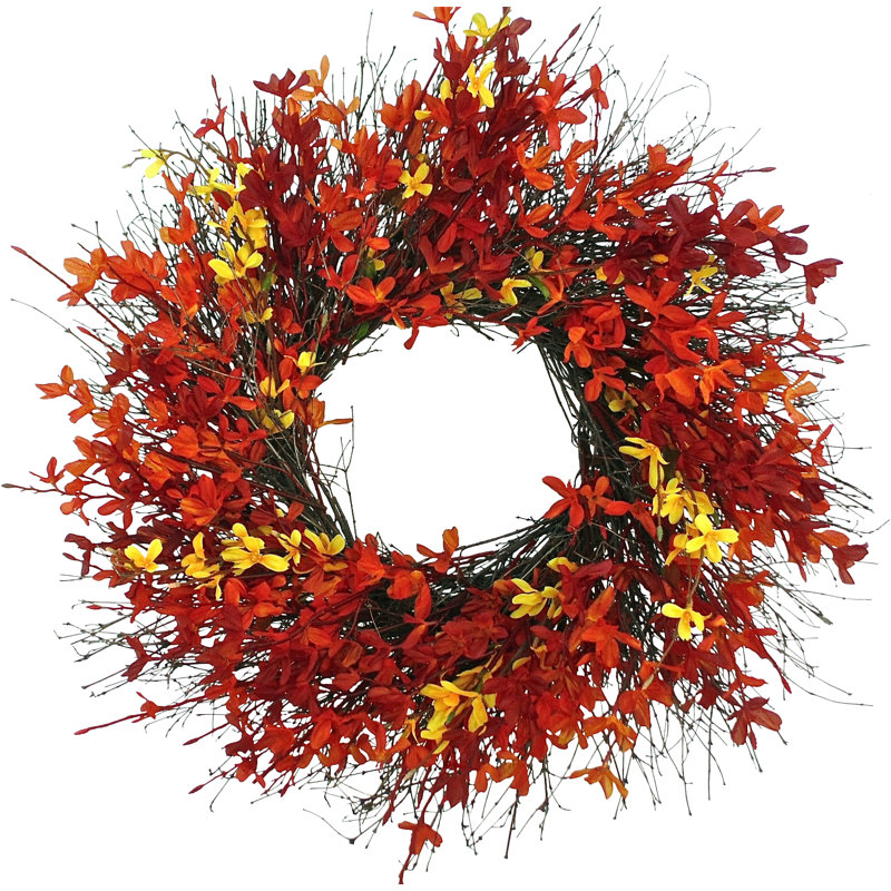 Handcrafted Dried Mixed Assortment Wreath, 30" H x 30" W x 6" D