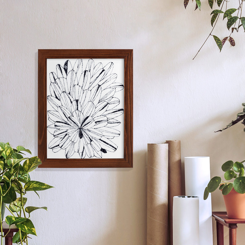 Kalmin Kal Kalididoscope I encadré sur papier, H 11 po x l 9 po x P 1 po, Châtaigne