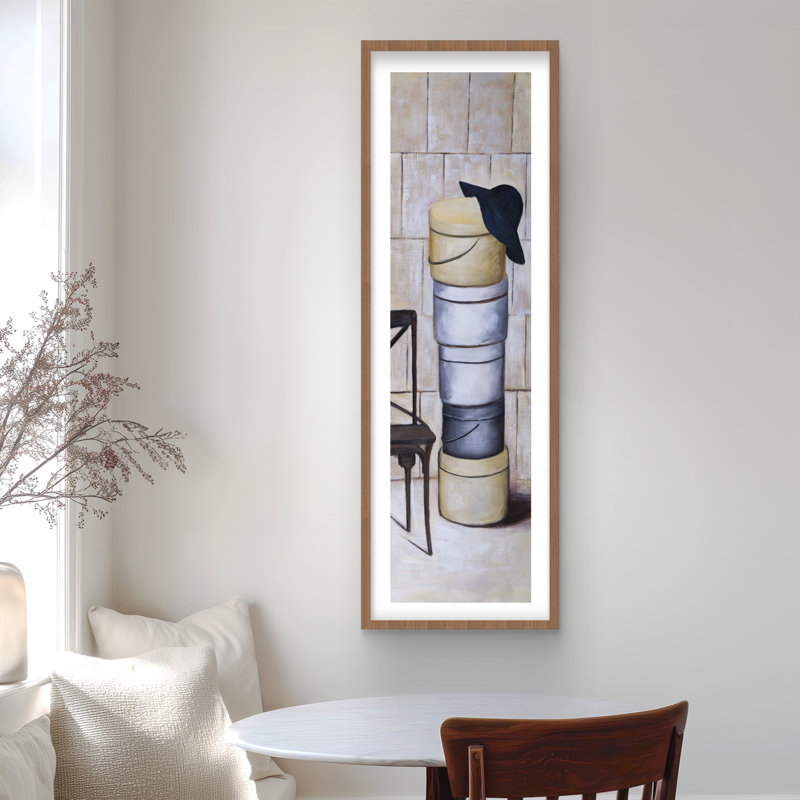 Boîtes à chapeaux - Reproduction mat contemporaine encadrée pour la décoration intérieure