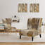 Natural Birch Forest I - Traditional Upholstered Slipper Chair