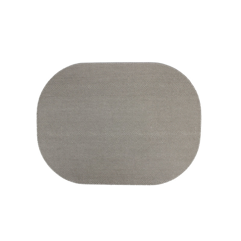 Maranto Animal Print Oval Placemat, Grey/Brown