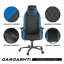 Fauteuil de jeu et de course pivotant en similicuir ergonomique Inbox Zero-1035943953