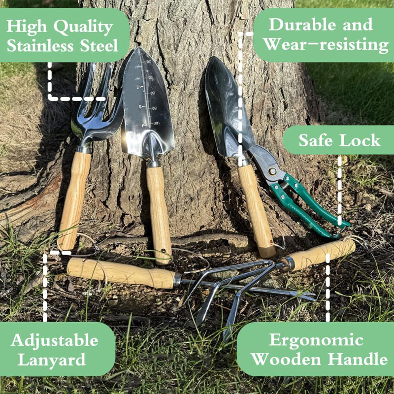 Ensemble d'outils de jardinage de 10 pièces