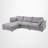 113'' Upholstery Sectional Sofa, L Shaped Sofa with Convertible Chaise-2025721045