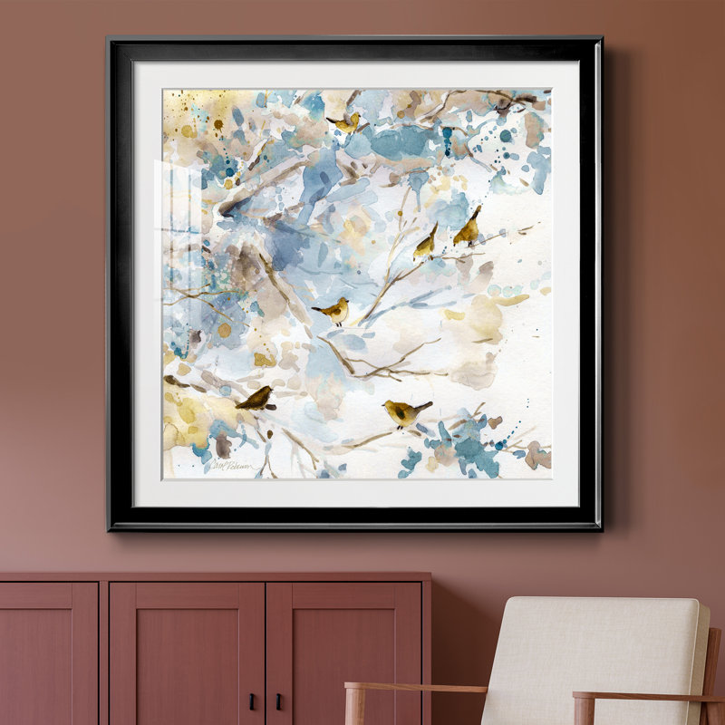 Topaz Spring I - peinture encadrée, H 26,5 po x l 26,5 po x P 1,5 po, Noir