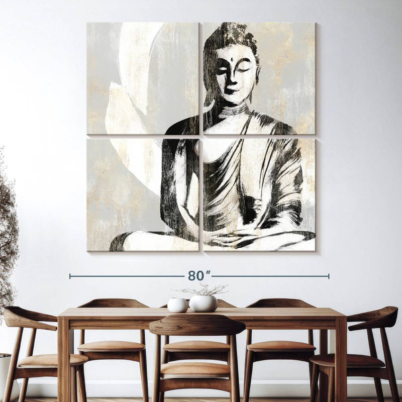 Bouddha assis Leisha II, H 74 po x l 74 po