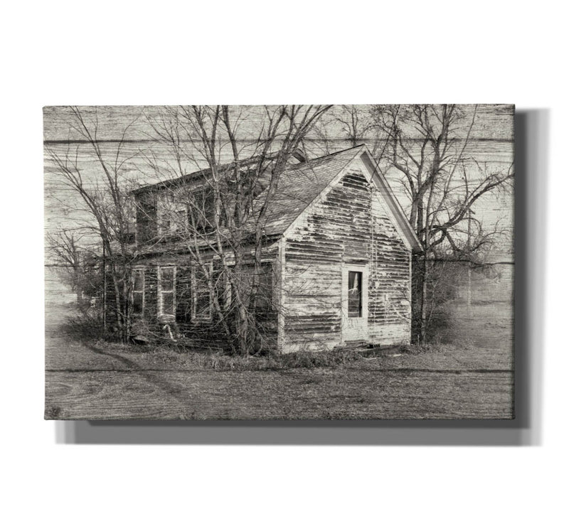 «Lost Farmstead On The Prairie 009» par Gordon Semmens, H 40 po x l 60 po x P 1,5 po