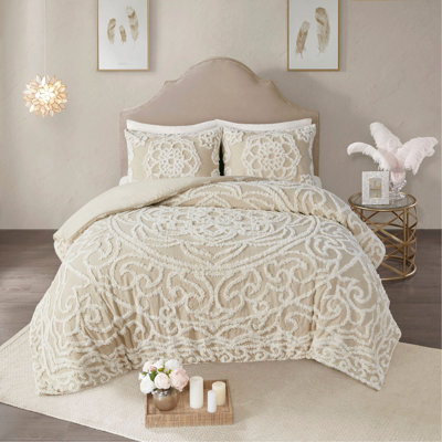 Ensemble de housse de couette en coton 3 pièces