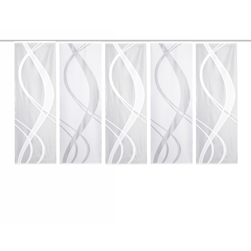 Mccrae Semi Sheer Curtain Panel Pair, Width 57 x Drop 175 cm