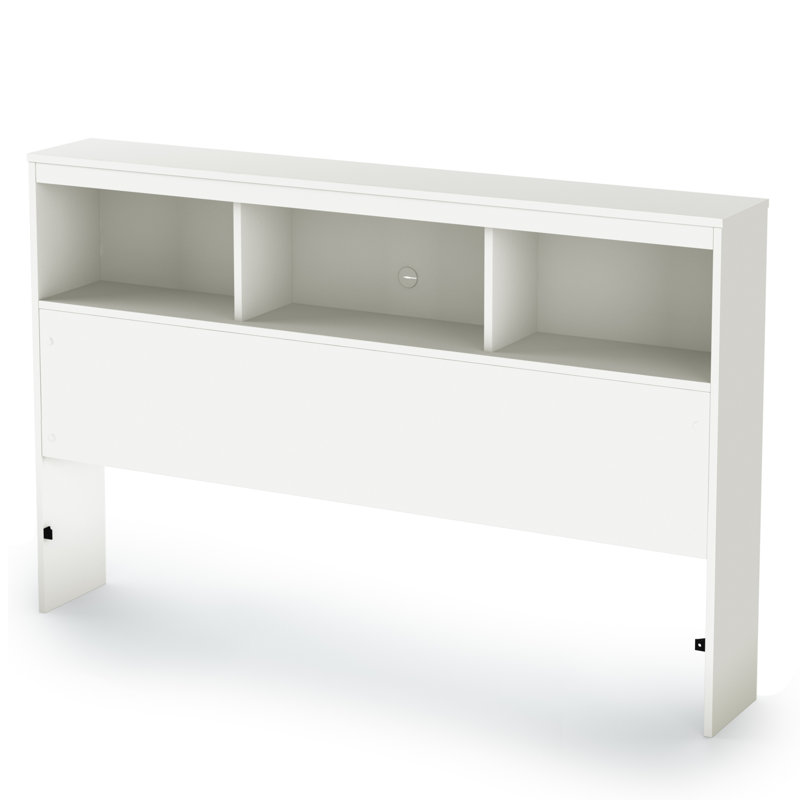 Tête de lit bibliothèque simple Spark, Double, Blanc