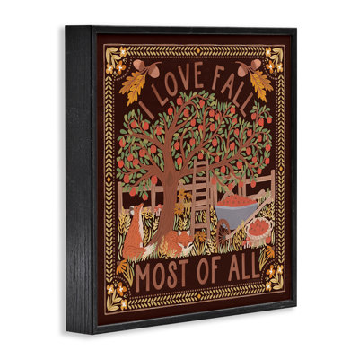 «Love Fall on Brown», estampe numérique par Laura Marshall