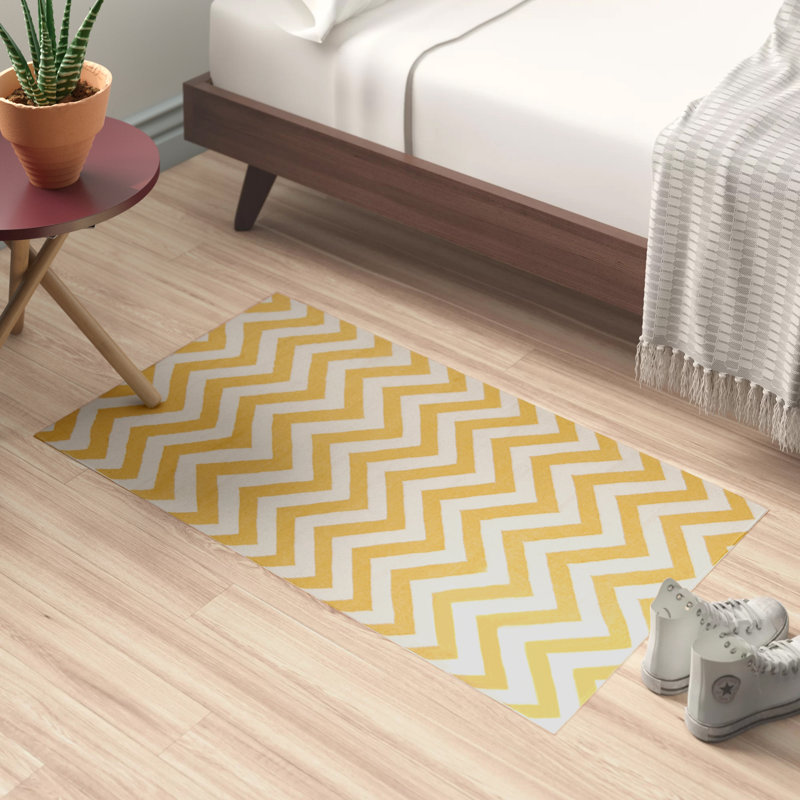 Asencio Flatweave Wool Chevron Indoor Rug, Rectangle 2' x 3'