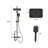 Thermostatic Shower System With Adjustable Slide Bar, Rainfall Shower Head, Multi-Function Handheld & Spray Gun