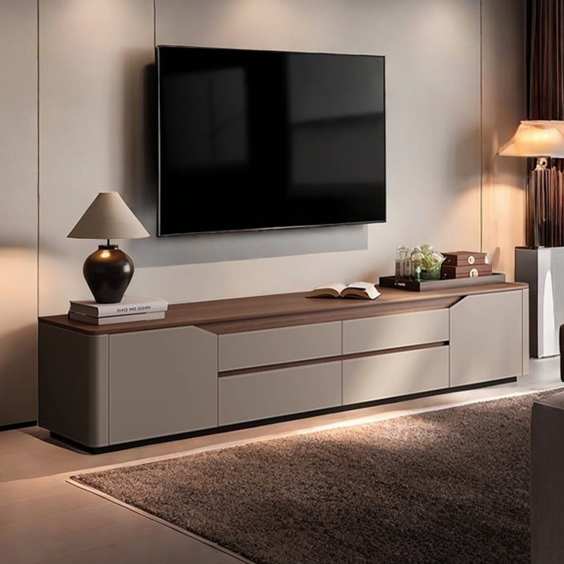 Meuble télé minimaliste en bois massif Design sens, L 86,61 po