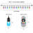 48FT 15-Bulb Outdoor Plug-in Standard String Lights with Shatterproof Color Changing Bulbs & Remote Control, Linkable
