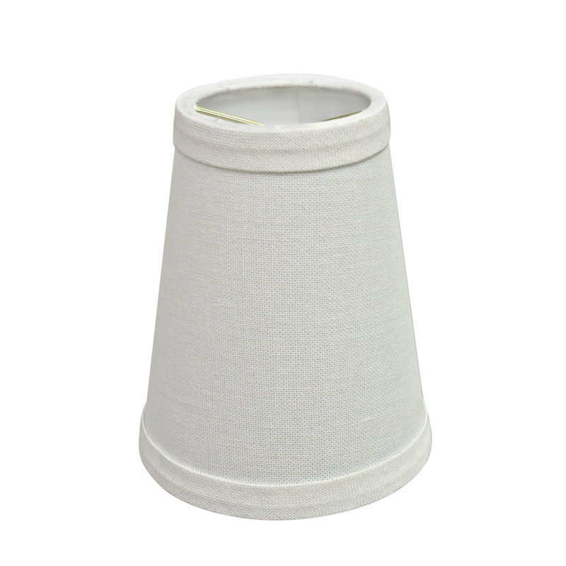 5'' H Linen Empire Lamp Shade, White