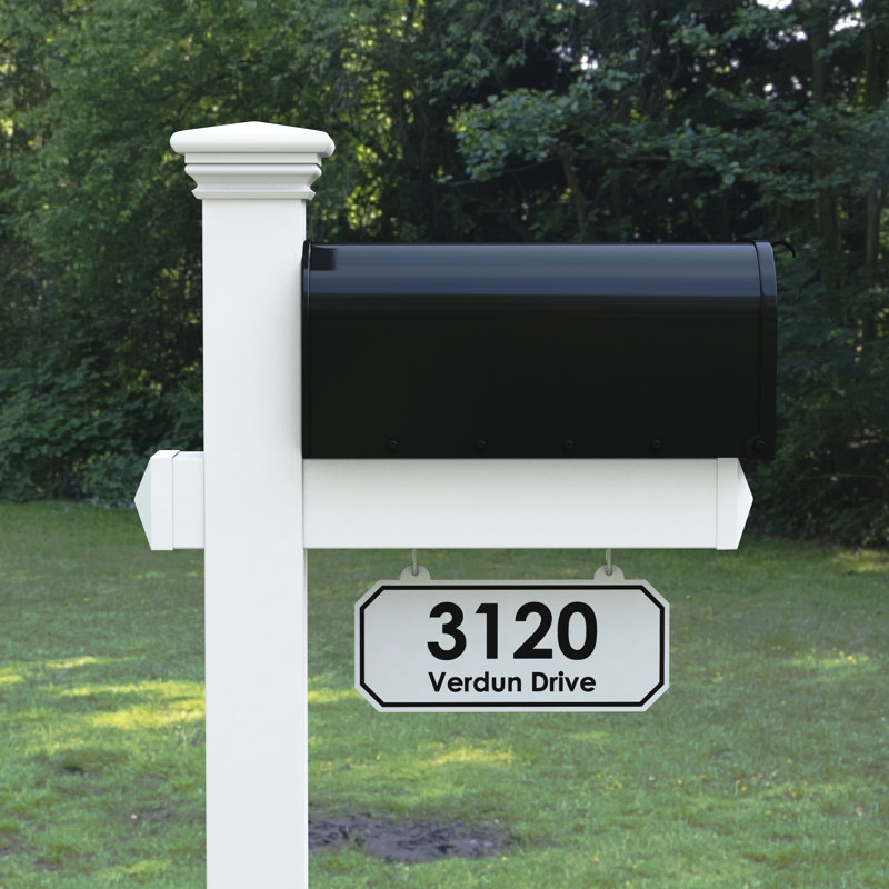 Personalized Post Mounted Mailbox, Yes