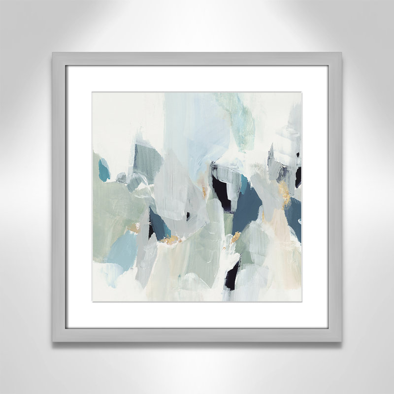Little Talks " Little Talks II " by Isabelle Z, Picture Framed Paper, 28.5" H x 28.5" W, Matte Silver