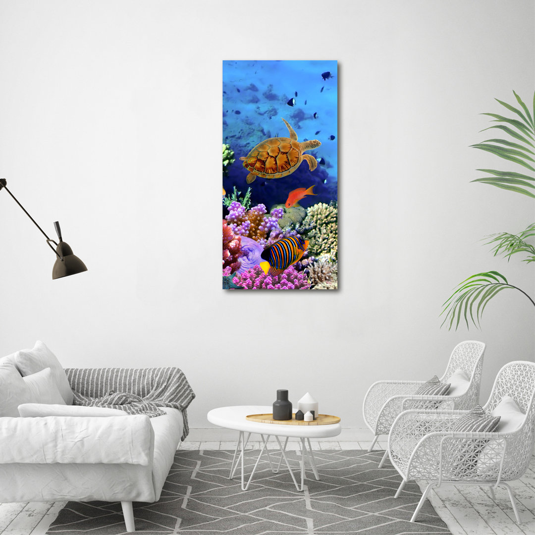 Leinwanddruck - Wandkunst - Drucke auf Leinwand - 60X120 Bild Bildmotiv: Ein Löwe Leinwand auf Leinwand Der Hintergrund ...