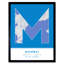 Mumbai City Map Mumbai India City Map Blue - Single Picture Frame Typography
